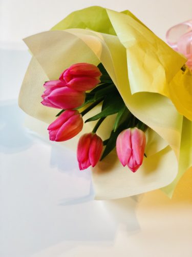 チューリップの花束