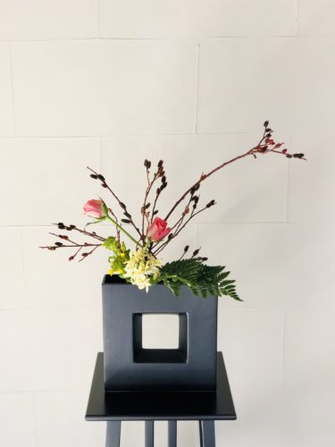 レザーファンを活ける