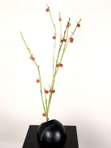 花なすを活ける