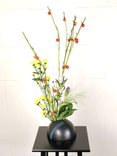 スモークグラスを活ける