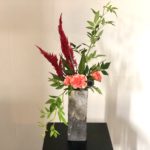 新作花器に活ける