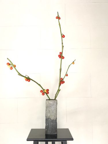 花茄子を活ける