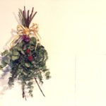 スワッグ作り 残り花材で。クリスマスにもお正月にもアレンジ可!