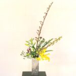 開花の待ち遠しい生け花