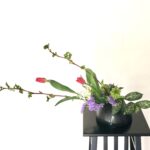 傾斜させた形に活ける