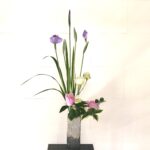 花菖蒲の生け花 5月5日はこどもの日。