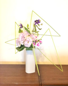 大好きな花を使った生け花