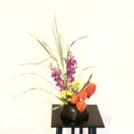 お盆のお花 少しだけ秋を感じる配色