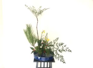 お正月の生け花 和室や床の間におすすめの盛花