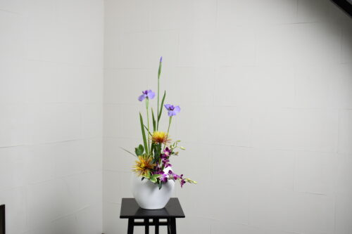 花菖蒲の生け花