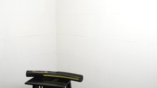 筒状の横長花器