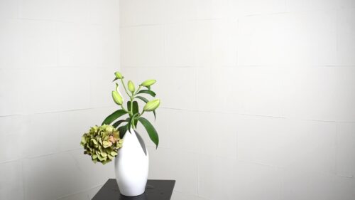 アンティークアジサイを入れる