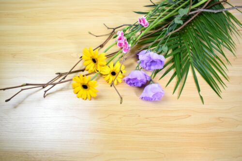 今回の花材