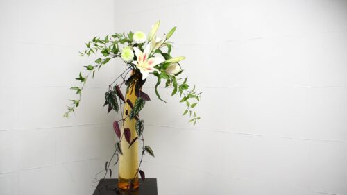 利休草を入れる