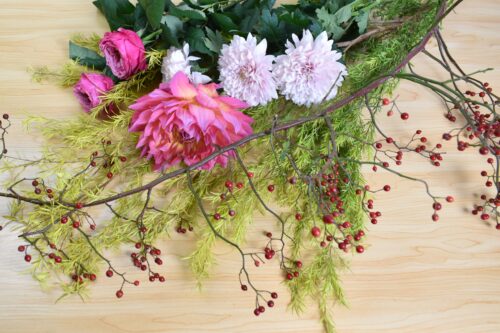 今回の花材