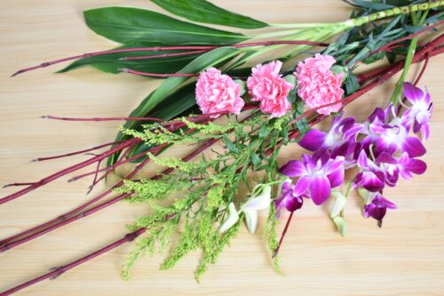 今回の花材