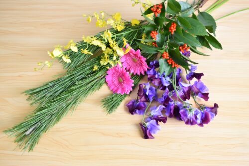 今回の花材