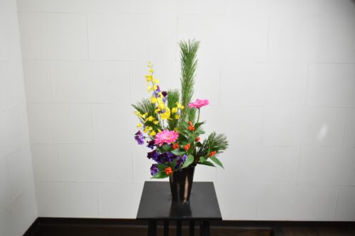 ホームセンターで買ったお花でお正月花