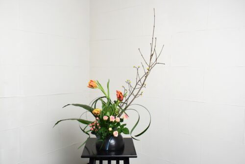 山茱萸の生け花
