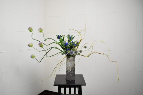 青の生け花