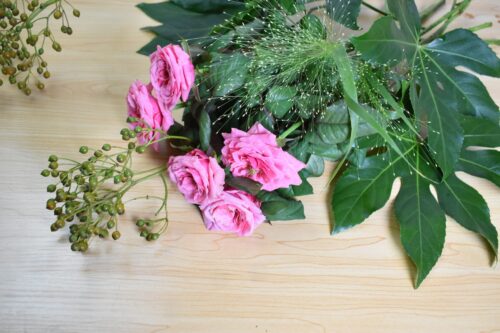 今回の花材