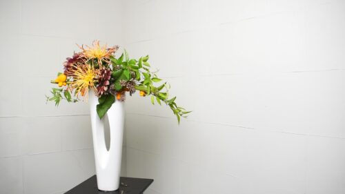 利休草を入れる