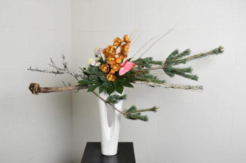 お正月のいけばな