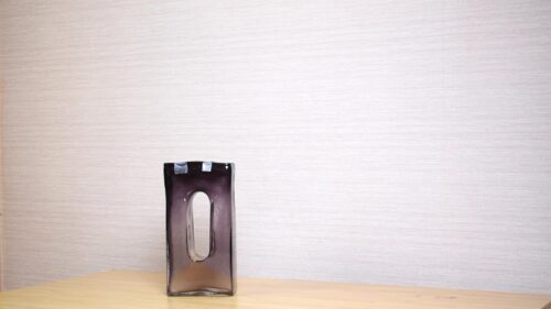 紫のガラス花器