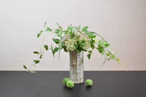 緑の生け花