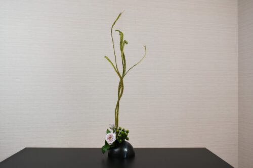 石化柳の生け花